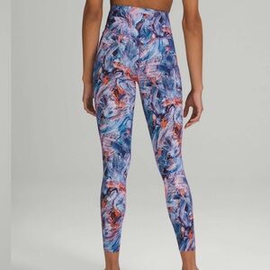 Lululemon Base Pace High-Rise Running Tight 25" Atmospheric‎ Purple Multi